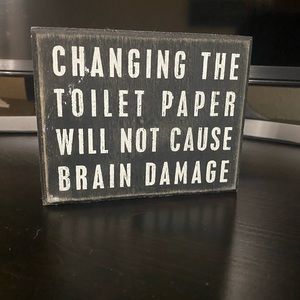 Bathroom Decor Wood Sign